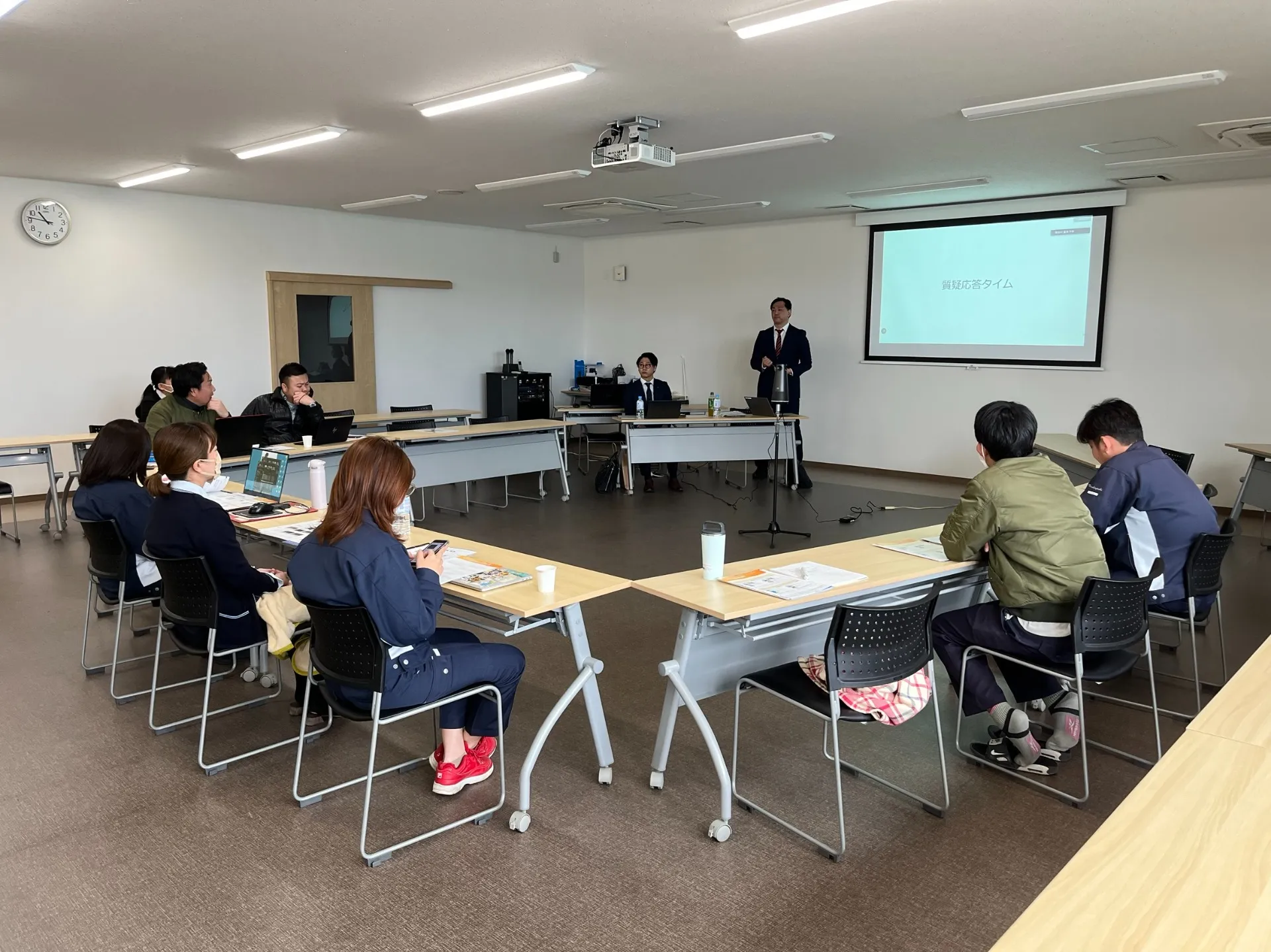 全体会議と社内勉強会｜千葉県大多喜町｜平林建設株式会社