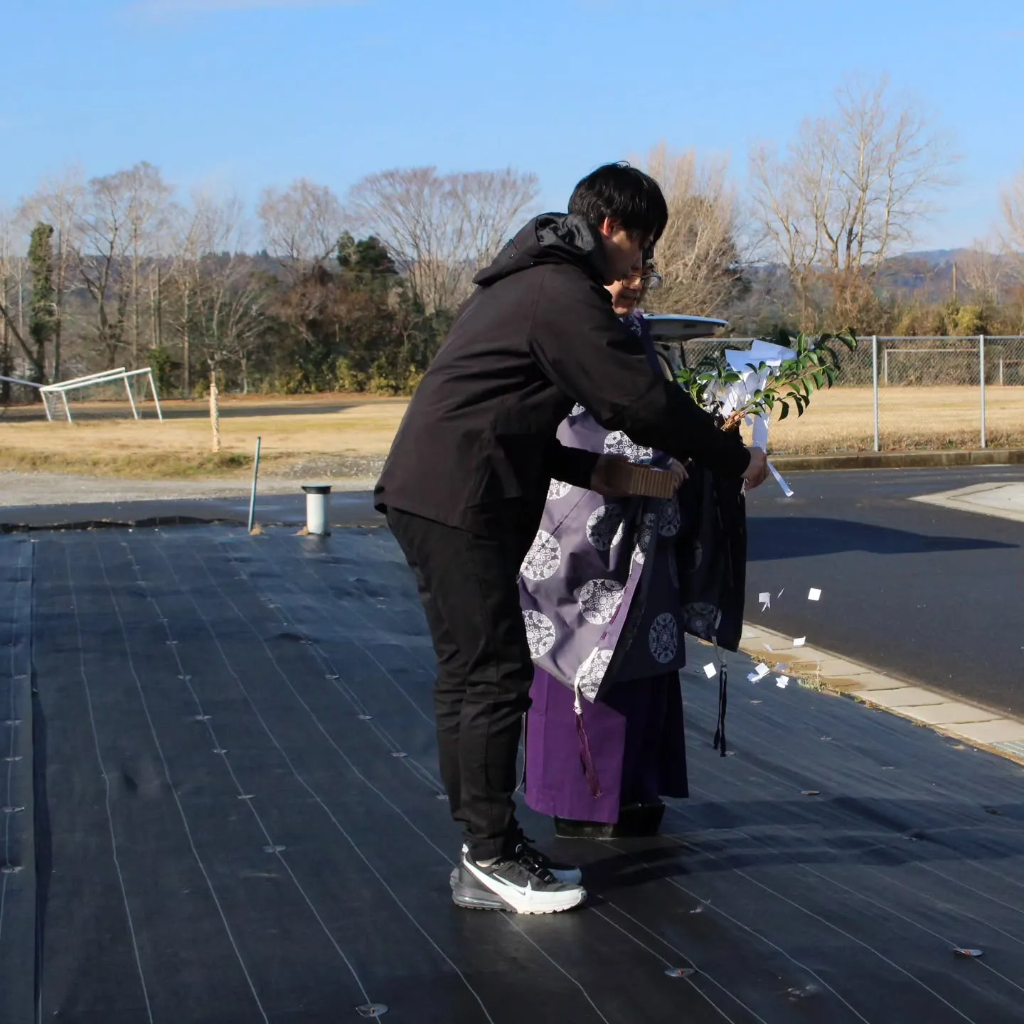 船子分譲地しあわせヴィレッジにて地鎮祭！